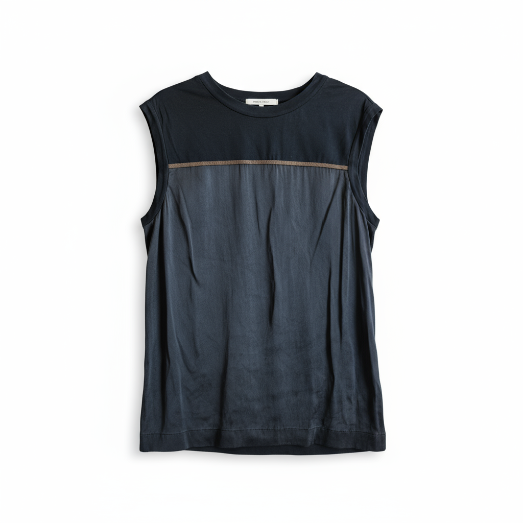 深灰色金色条纹短袖T恤